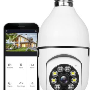 360 wireless Wi-Fi panoramic bulb camera