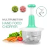 Food Chopper, 1.5l Multi-function Manual Vegetable Grinder Press (random Color)
