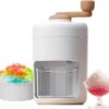 Manual Hand Cranked Ice Crusher - Premium Portable Manual Shaved Ice Machine