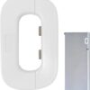 Refrigerator Door Lock Prevent Children from Opening Easy to Use and Install Without Tools or Drill